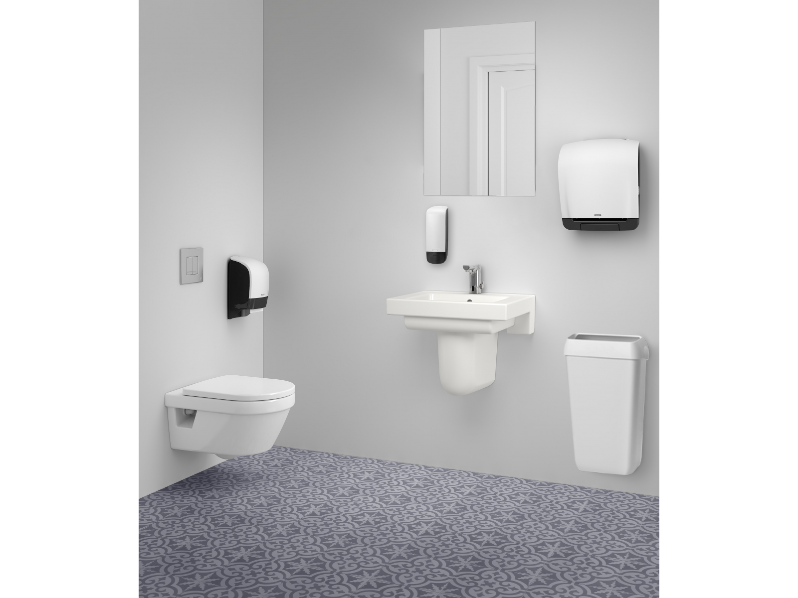 Dozownik papieru toaletowego Katrin SYSTEM 77496 BIAŁY
